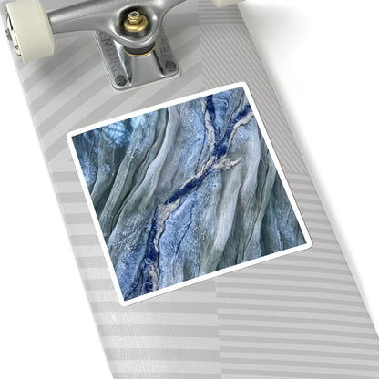 Mono No Aware Silk Drape Sticker - Japandi Texture Art Print