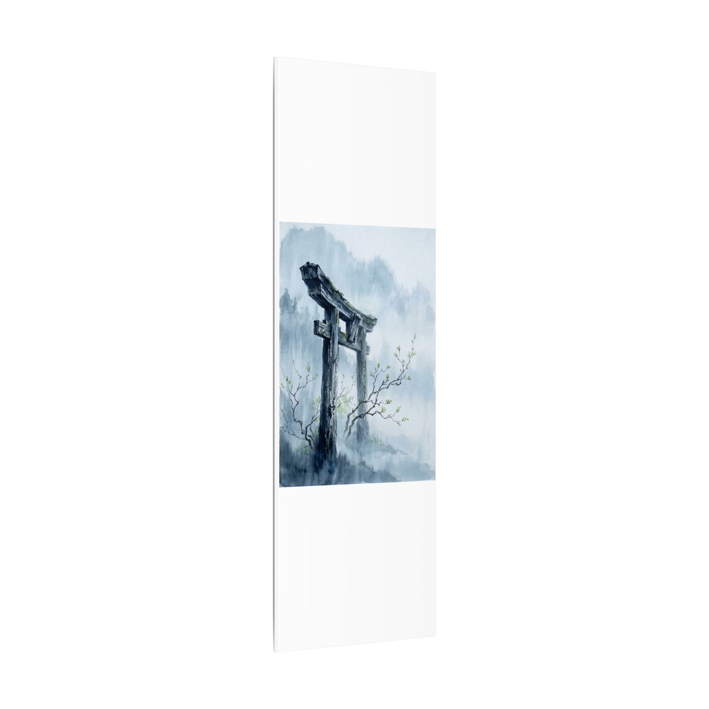 Torii Gate Canvas Art | Spring Zen Sumi E Art