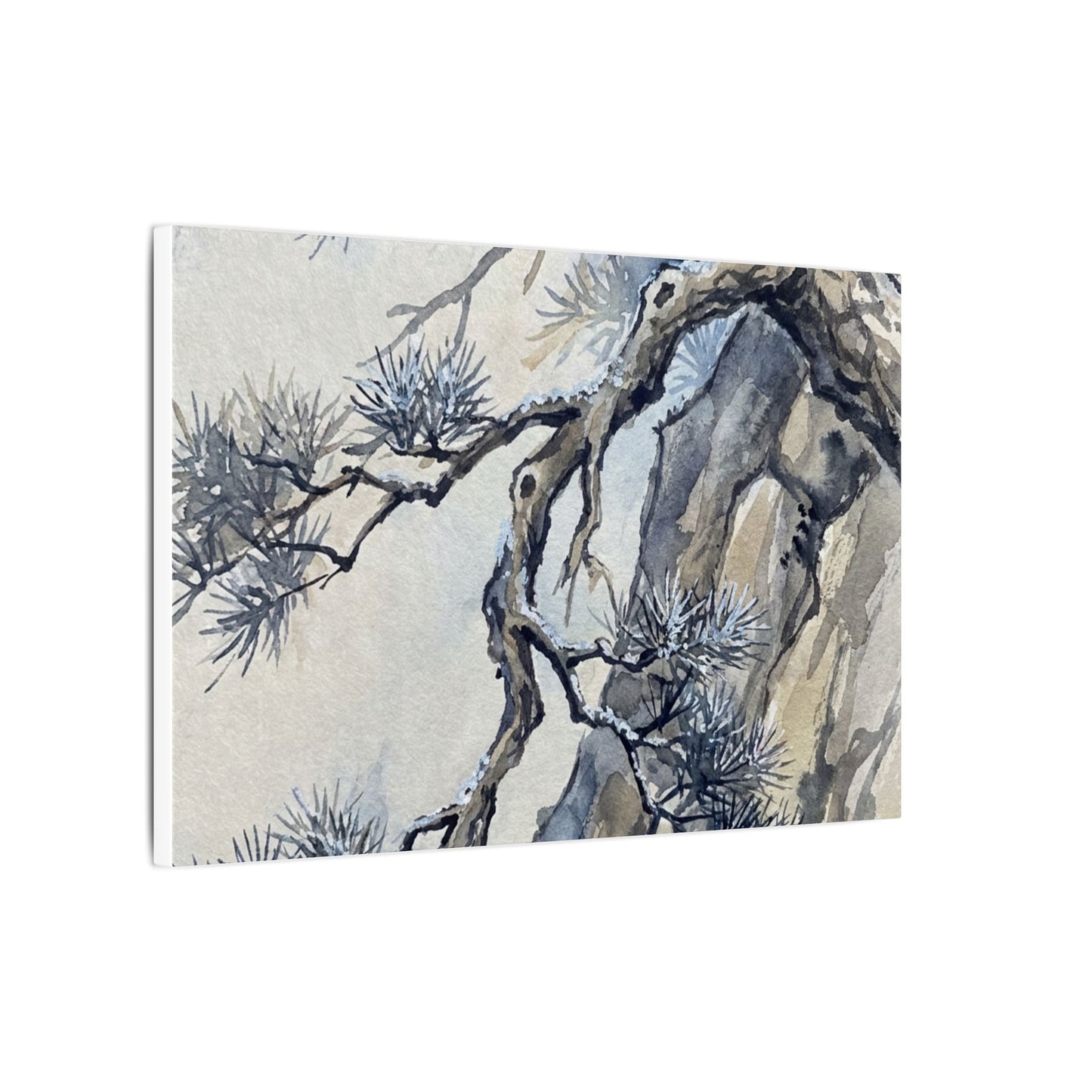 Moonlight Pine Tree Canvas Art - Japandi Seijaku