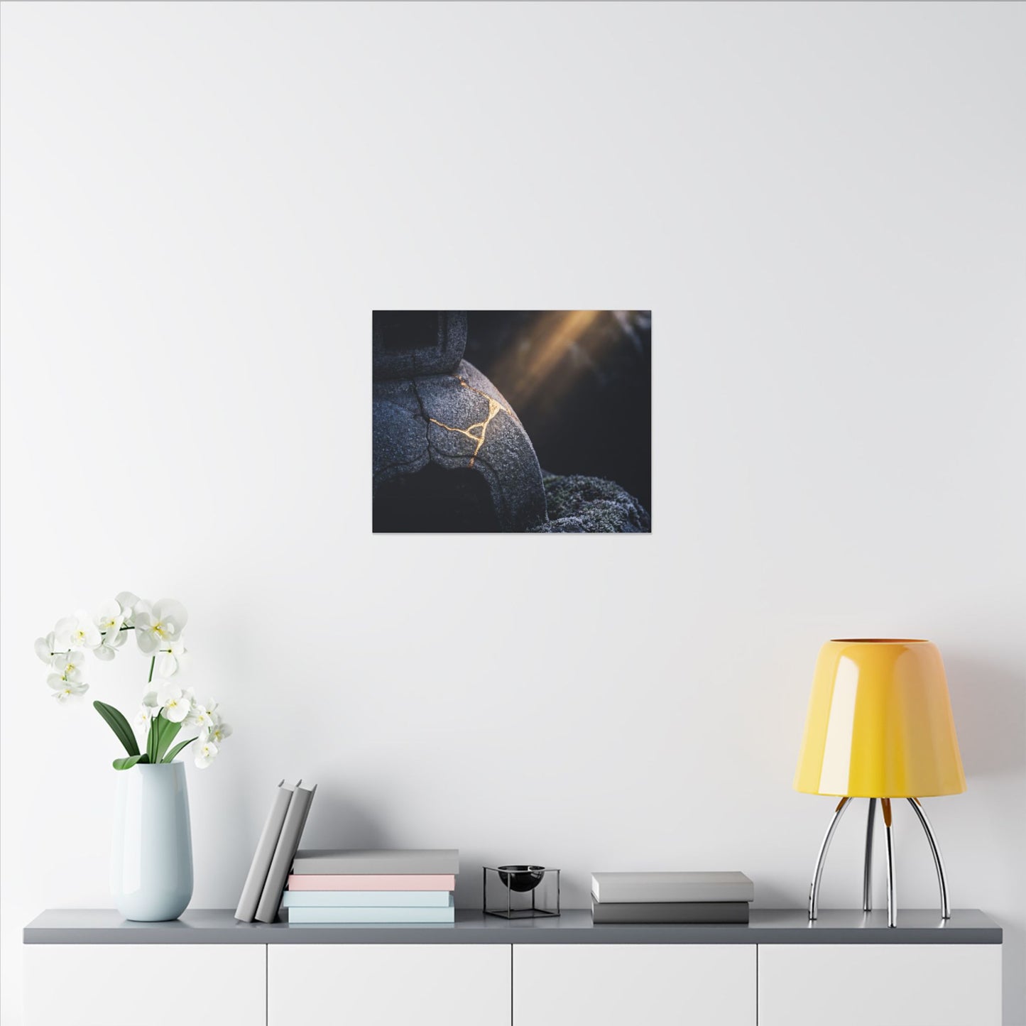Ma Moonlit Garden Canvas Art - Kintsugi Broken Beauty