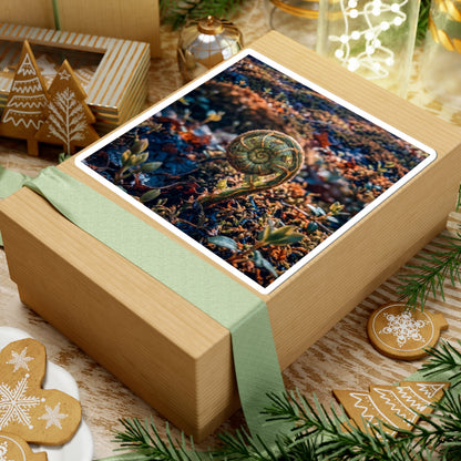 Dappled Fern Unfurling Sticker - Kintsugi Seijaku