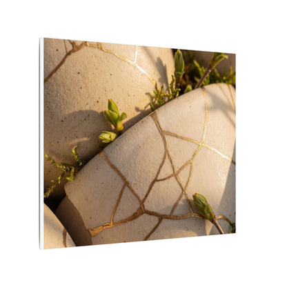 Spring Broken Pottery Gold Vein Canvas Art | Beautiful Decor
