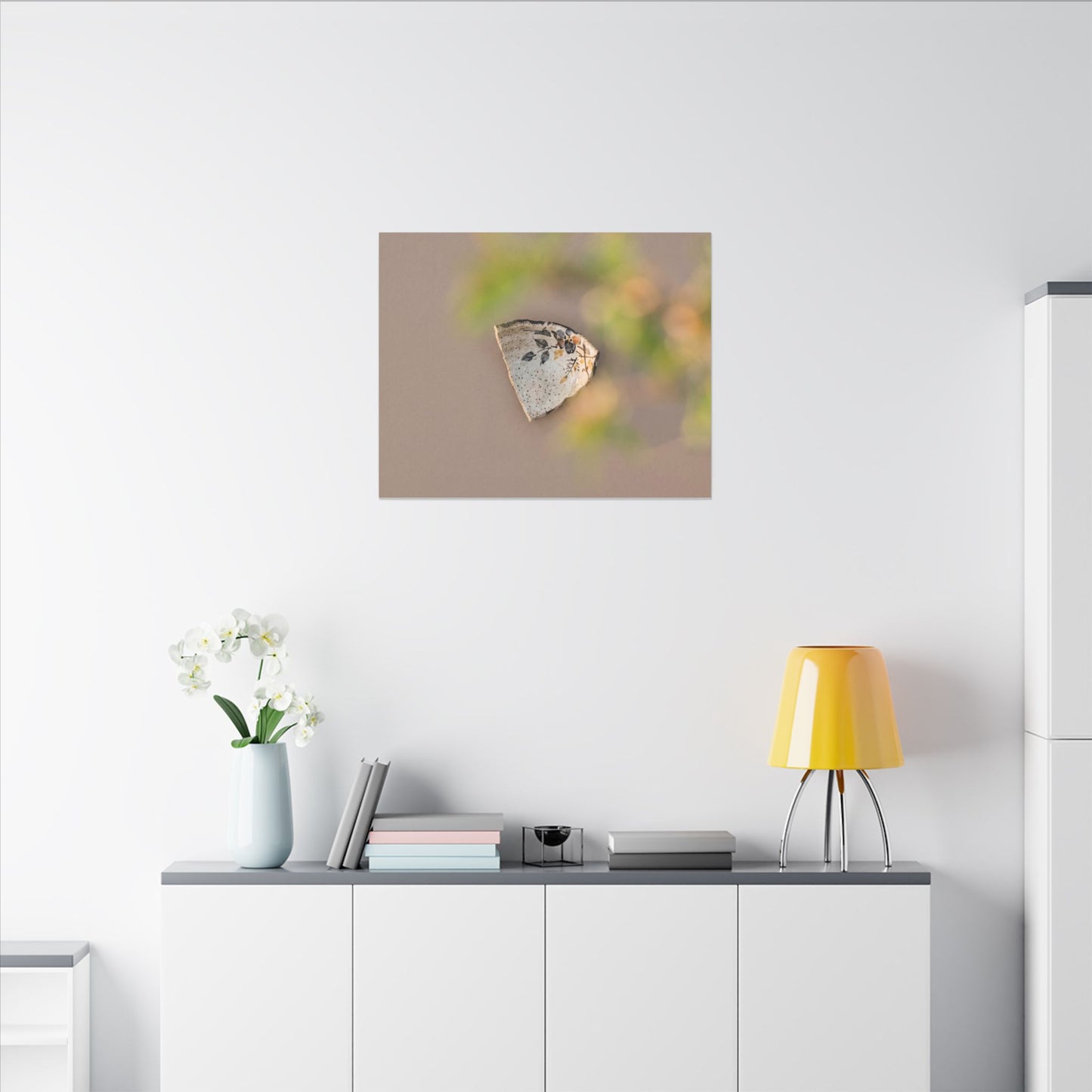 Ceramic Bowl Canvas Art | Spring Japandi Japanese Pattern Art