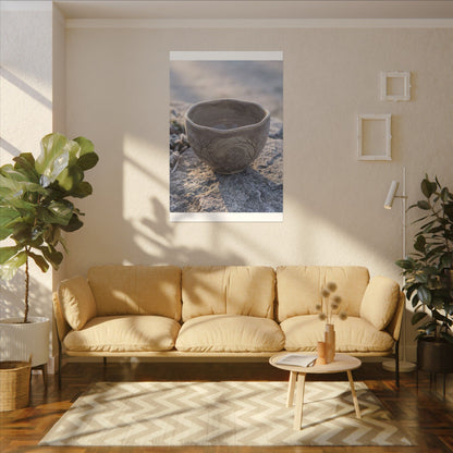 Seijaku Ceramic Bowl Canvas Art - Japandi Japanese Pattern