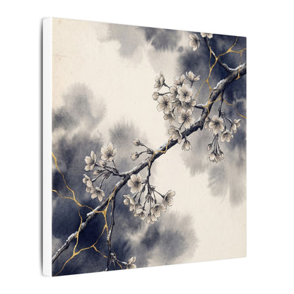 Ma Cherry Blossom Canvas Art - Kintsugi Gold Vein