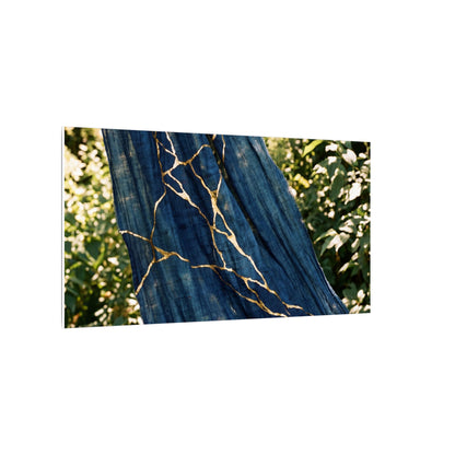 Resilient Silk Drape Canvas Art - Gold Repair Kintsugi