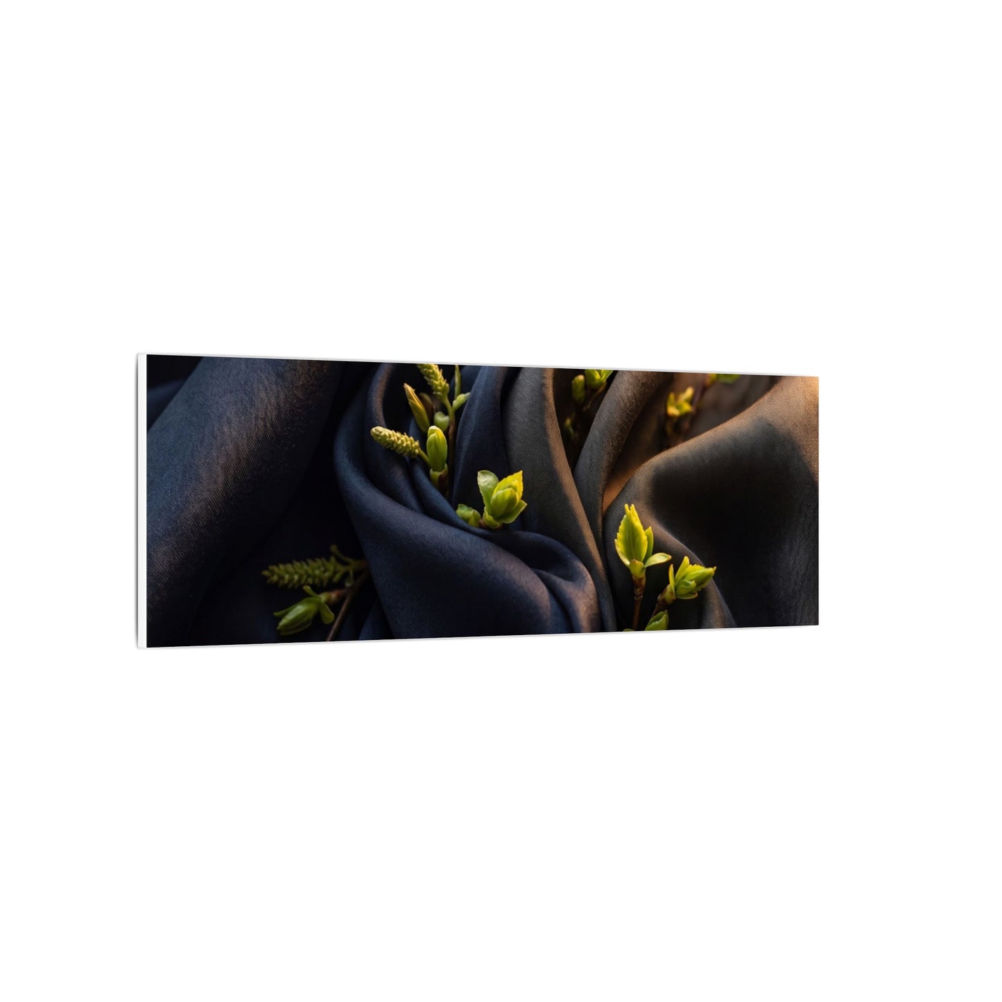 Spring Silk Drape Moody Minimal Canvas Art | Luxurious Decor