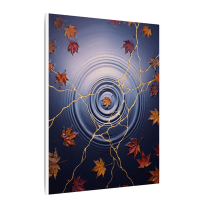 Kintsugi Water Ripple in Dawn | Gold Vein Canvas Art