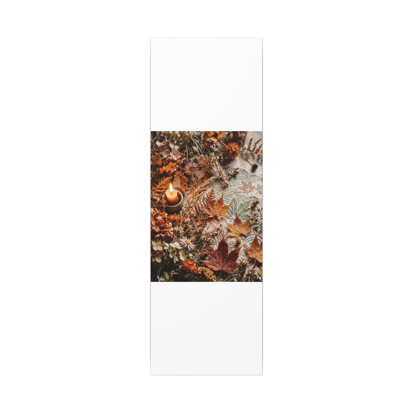 Candlelight Dried Flowers Canvas Art - Japandi Seijaku