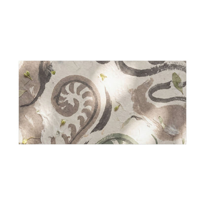 Dappled Ink Brushstroke Canvas Art - Japandi Ma