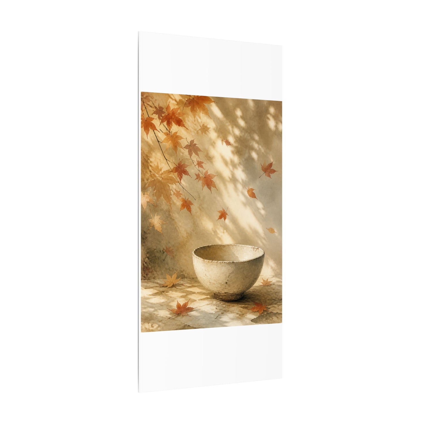 Japandi Ceramic Bowl in Dappled | Watercolor Canvas Art