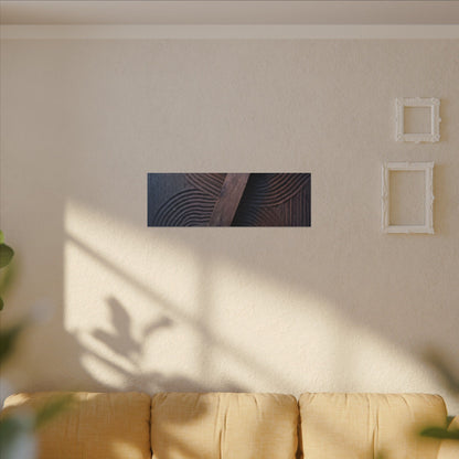 Spring Rock Garden Moody Minimal Canvas Art | Atmospheric Decor