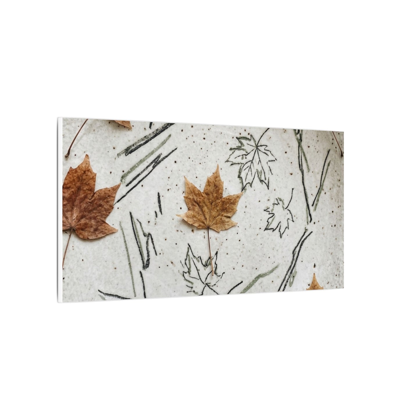 Ceramic Bowl Autumn Canvas Art | Japandi Elegant Design