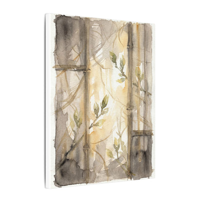 Shoji Screen Spring Canvas Art | Japandi Cozy Design