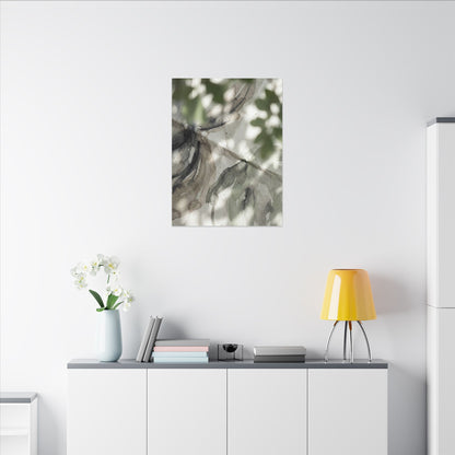 Spring Paper Fold Watercolor Canvas Art | Warm Decor
