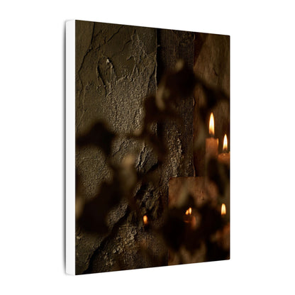Shadow Play Dark Texture Canvas Art | Moody Dark Japandi Art