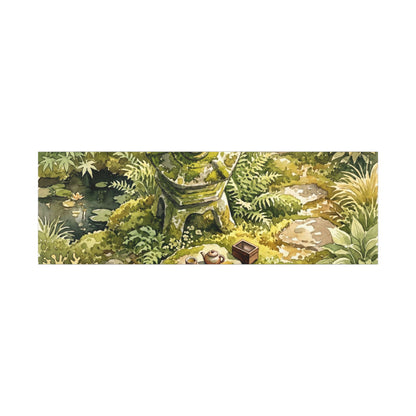 Datsuzoku Stone Lantern Canvas Art - Japandi Watercolor