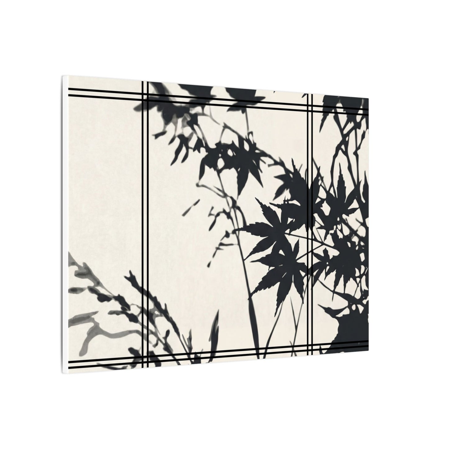 Shoji Screen Canvas Art | Summer Japandi Minimal Line Art