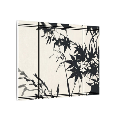 Shoji Screen Canvas Art | Summer Japandi Minimal Line Art