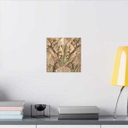 Kanso Paper Fold Canvas Art - Japandi Japanese Pattern