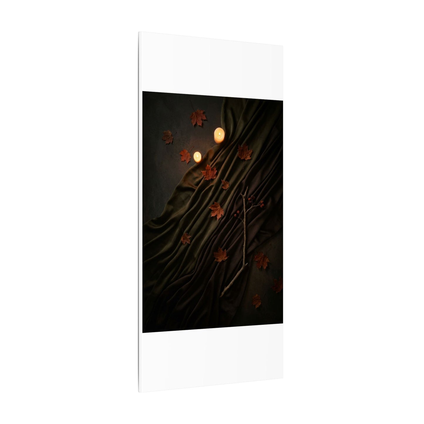 Autumn Silk Drape Moody Minimal Canvas Art | Moody Decor