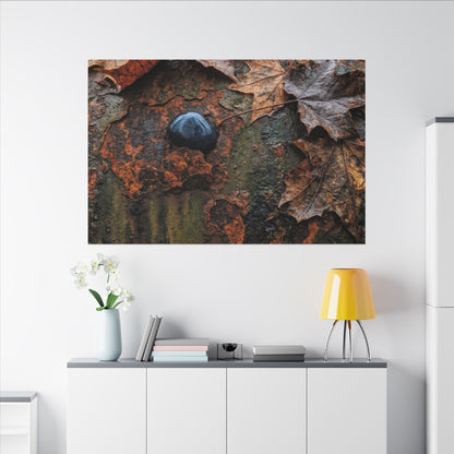 Datsuzoku Rust Patina Canvas Art - Dark Japandi Moody Minimal