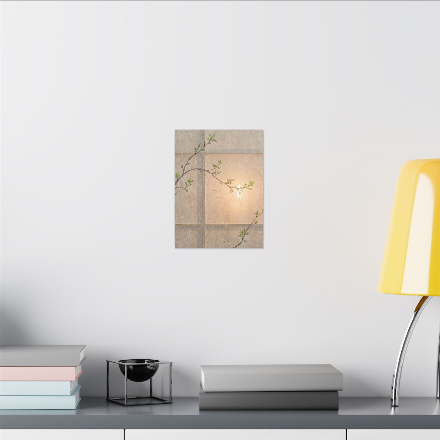 Spring Cherry Blossom Forest Whimsy Canvas Art | Rustic Decor