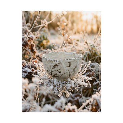Golden Hour Ceramic Bowl Wall Art Print - Japandi Kanso