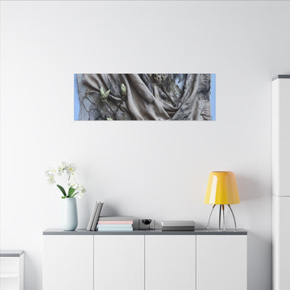 Japandi Silk Drape in Moonlight | Texture Canvas Art