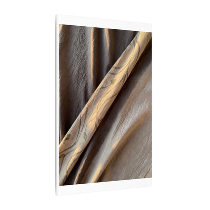 Warm Silk Drape Canvas Art - Japanese Pattern Japandi