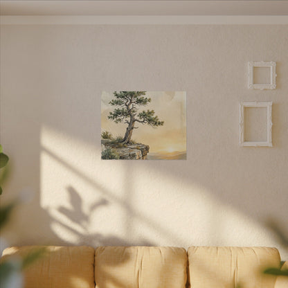 Pine Tree Canvas Art | Summer Japandi Texture Art
