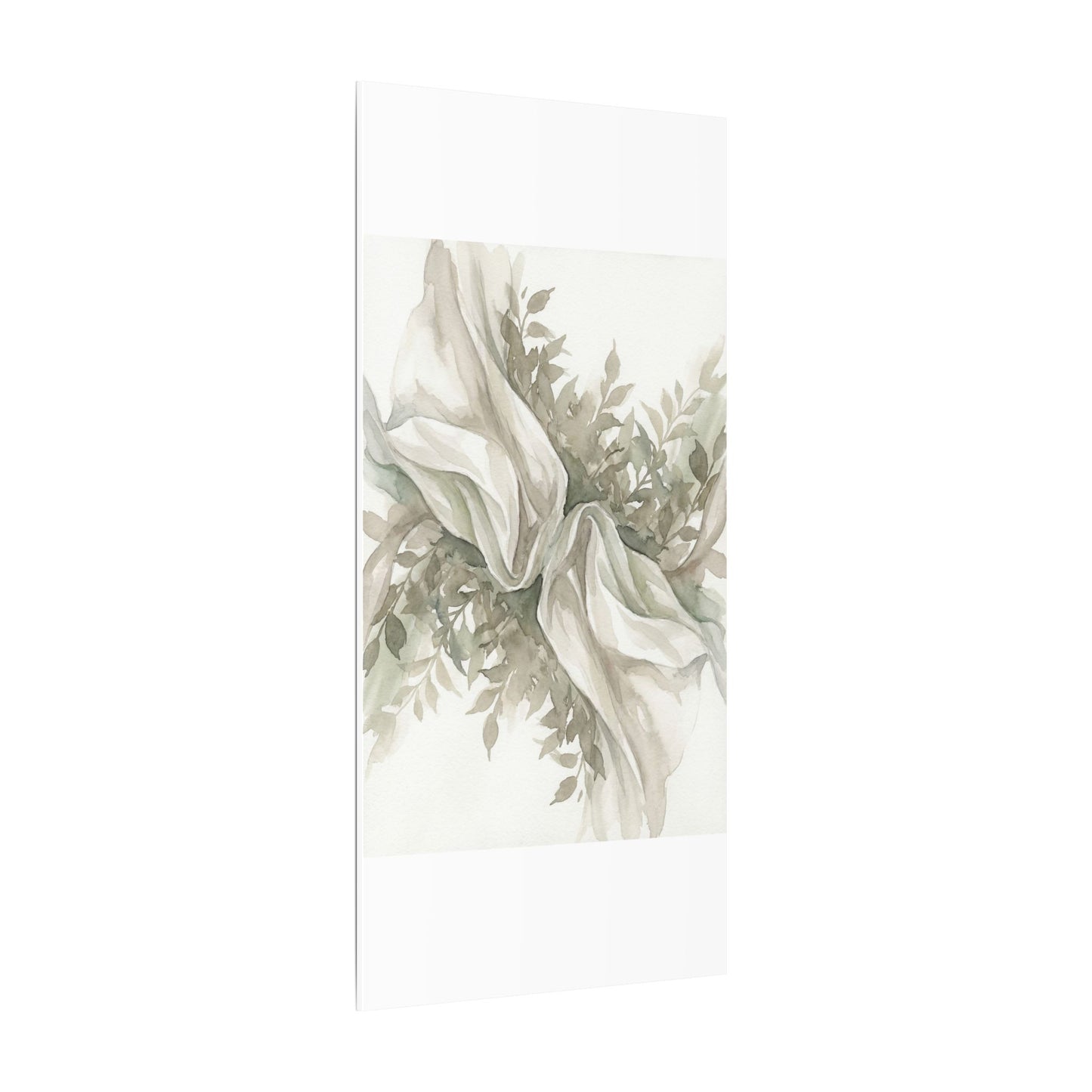 Summer Silk Drape Watercolor Canvas Art | Cozy Decor