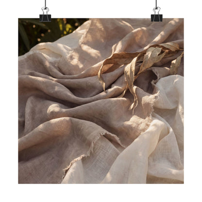 Silk Drape Wall Art Print | Summer Japandi Texture Art Art Print