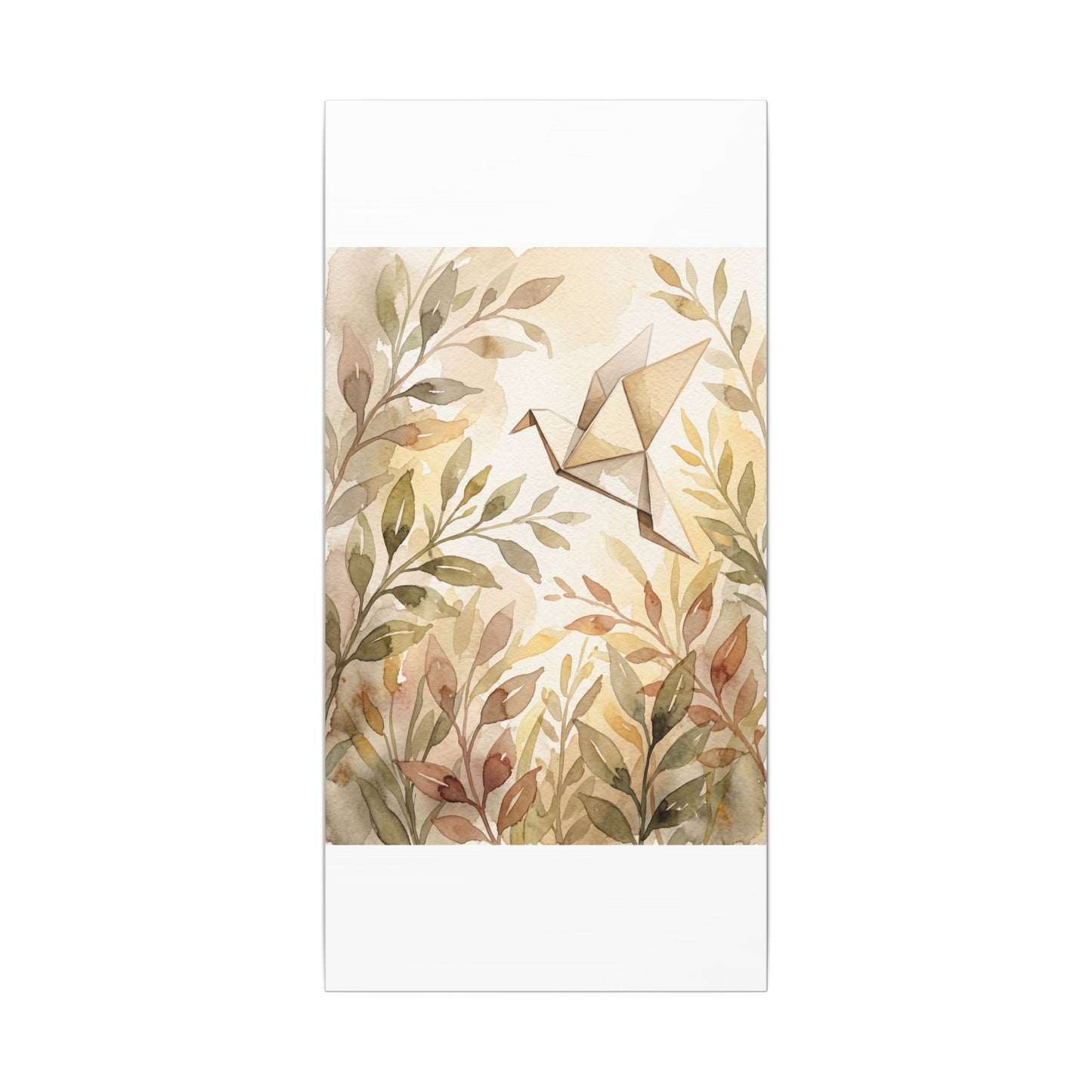 Fukinsei Paper Fold Canvas Art - Japandi Watercolor