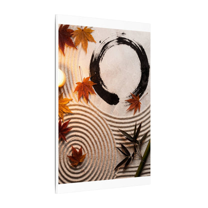 Tranquil Rock Garden Canvas Art - Enso Zen