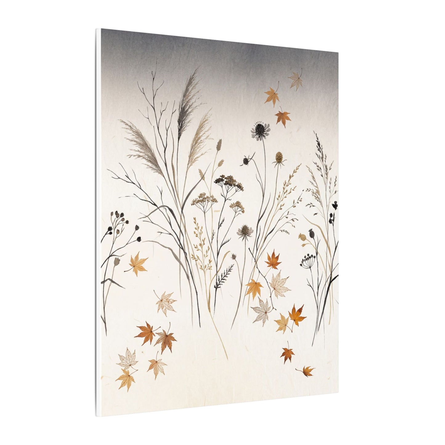 Dawn Dried Flowers Canvas Art - Japandi Kanso