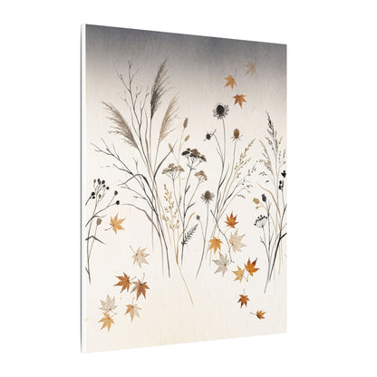 Dawn Dried Flowers Canvas Art - Japandi Kanso