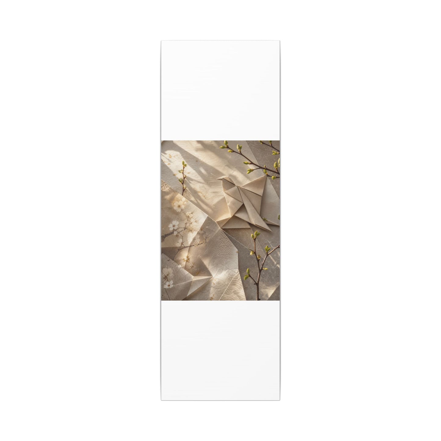 Golden Hour Paper Fold Canvas Art - Japandi Fukinsei