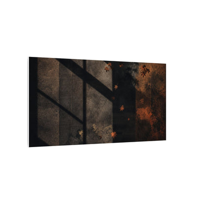 Sophisticated Shadow Play Canvas Art - Dark Texture Dark Japandi