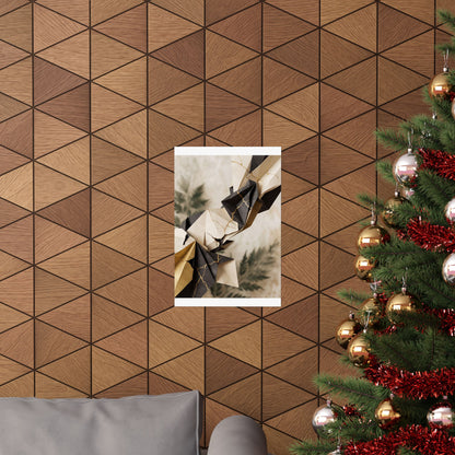 Kintsugi Paper Fold in Overcast | Broken Beauty Wall Art Print