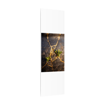 Rust Patina Gold Repair Canvas Art | Resilient Kintsugi Art