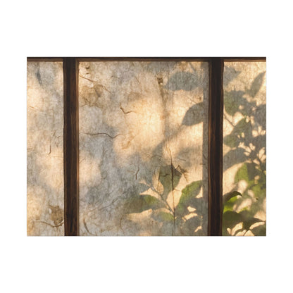Golden Hour Shoji Screen Canvas Art - Japandi Mono No Aware