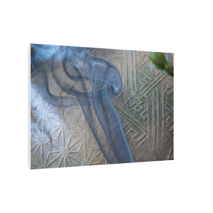 Spring Incense Smoke Japanese Pattern Canvas Art | Neutral Decor