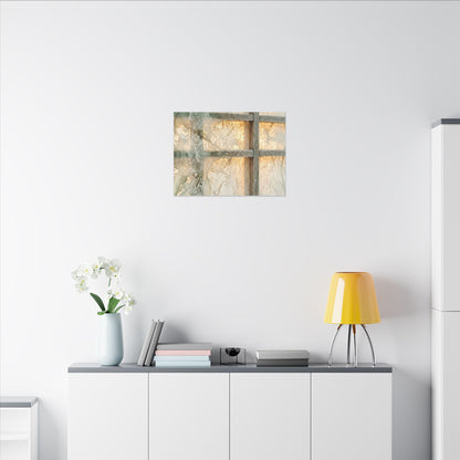 Winter Shoji Screen Watercolor Canvas Art | Elegant Decor