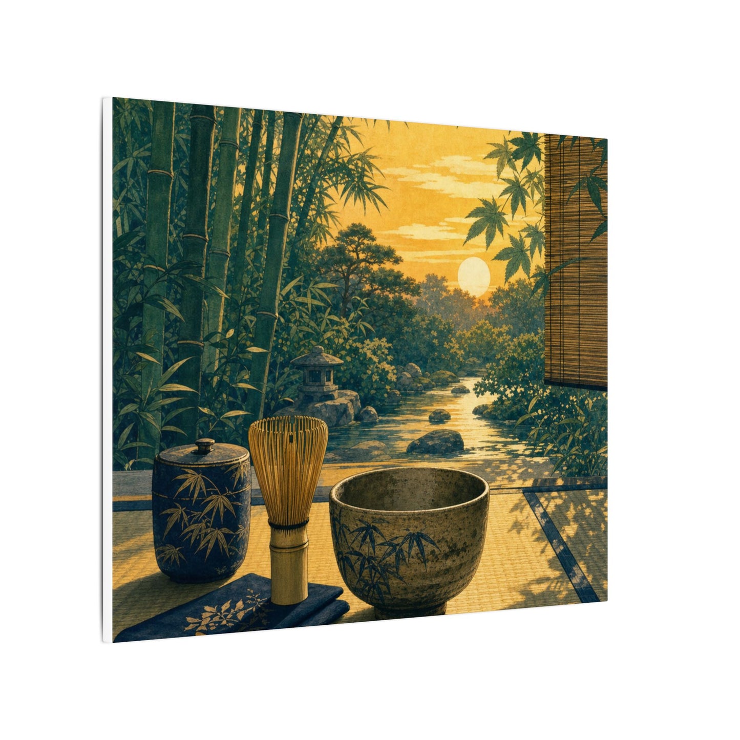 Ma Tea Ceremony Canvas Art - Zen Ukiyo E Inspired