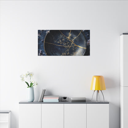 Cherry Blossom Winter Canvas Art | Kintsugi Philosophical Design