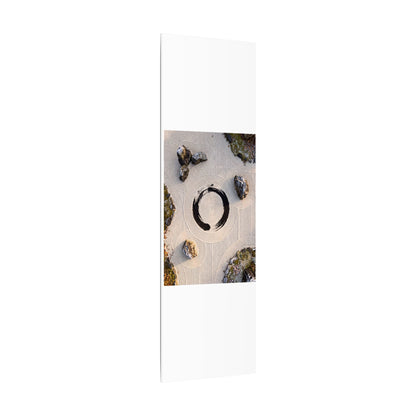 Rock Garden Canvas Art | Winter Zen Enso Art