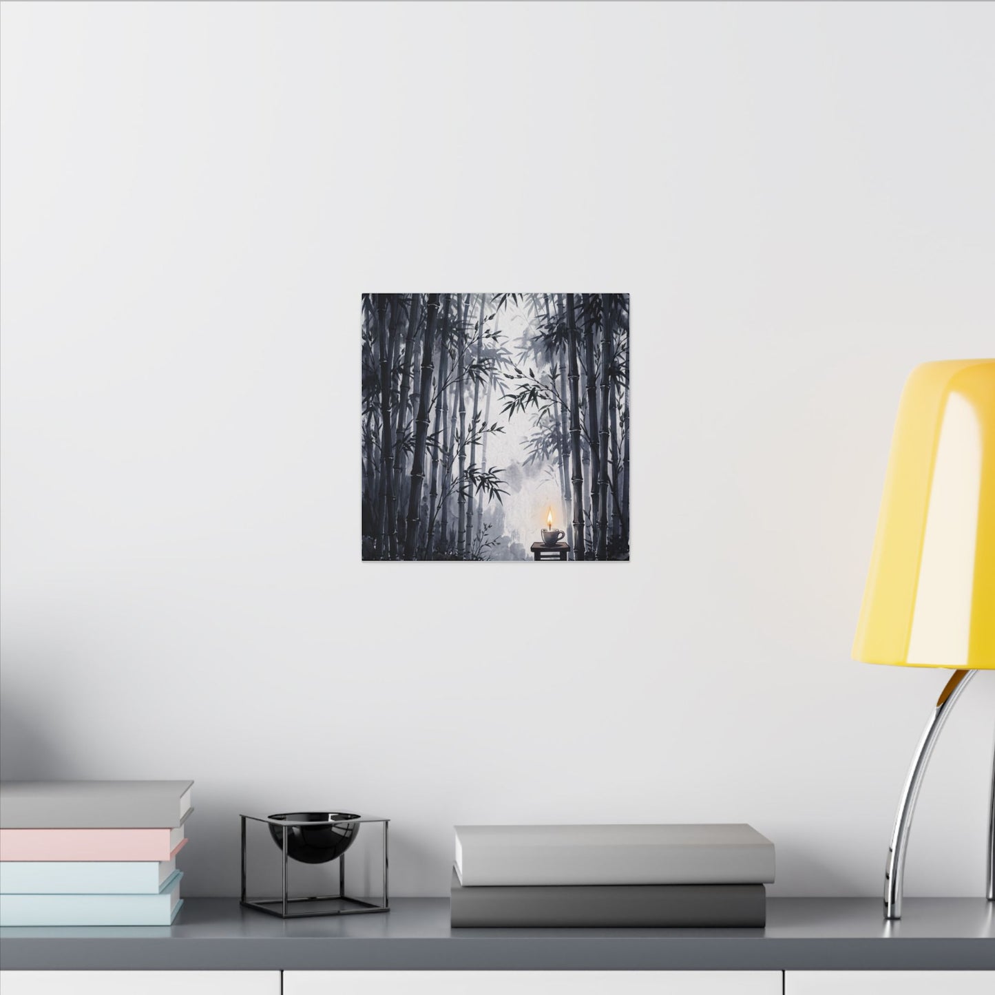 Tranquil Bamboo Grove Canvas Art - Sumi E Zen