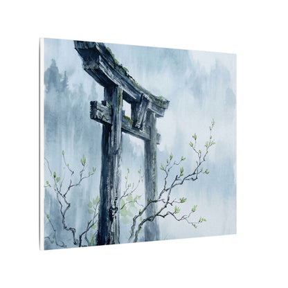 Torii Gate Canvas Art | Spring Zen Sumi E Art