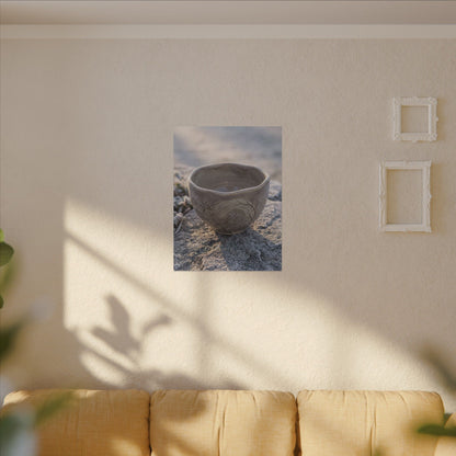 Seijaku Ceramic Bowl Canvas Art - Japandi Japanese Pattern